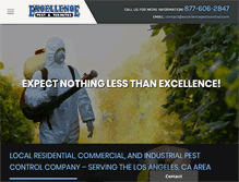 Tablet Screenshot of excellencepestcontrol.com